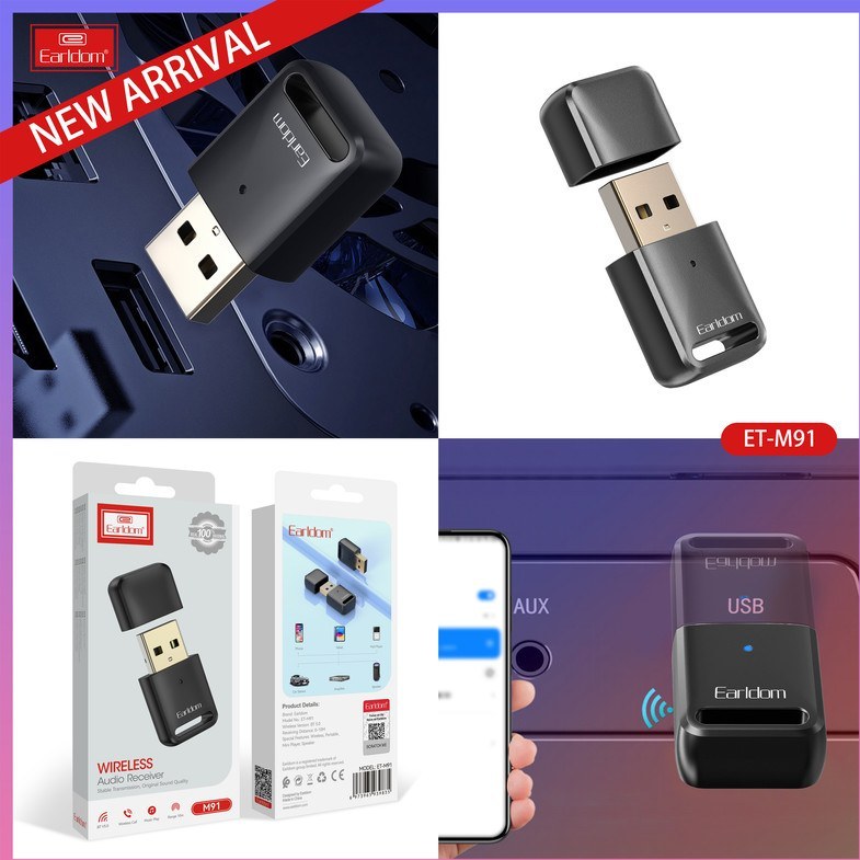 گیرنده بلوتوث ارلدام مدل ET-M91